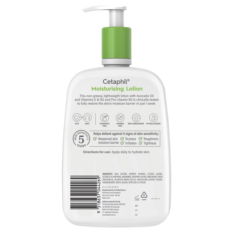 CETAPHIL Moisturising Lotion Face and Body SIZE 250ML 500ML 1.5L