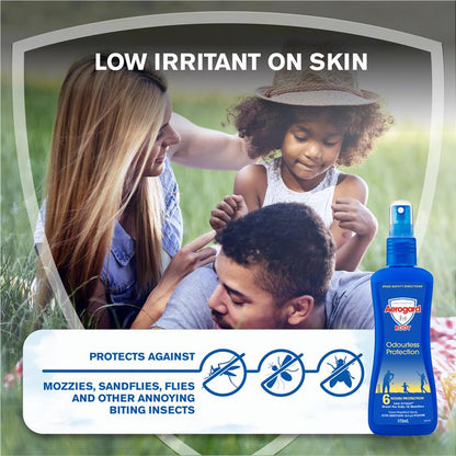 Aerogard Odorless Insect Mosquito Repellent 175ml Pump Spray Kids Adult Outdoor