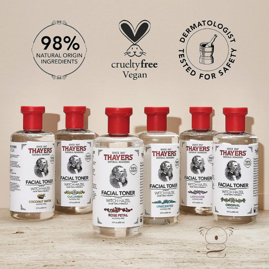 Thayers Witch Hazel Gentle Facial Toner Alcohol Free 12fl.oz/355ml