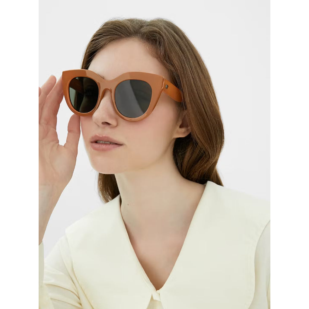 Le Specs Australia Air Heart Sunglasses Black and Tortoise Brown
