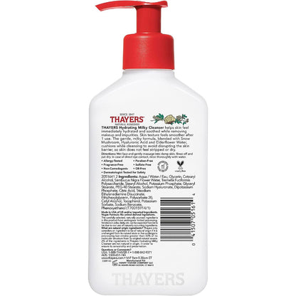 Thayers Hydrating Milky Face Cleanser With Snow Mushroom & Hyaluronic Acid 237ml