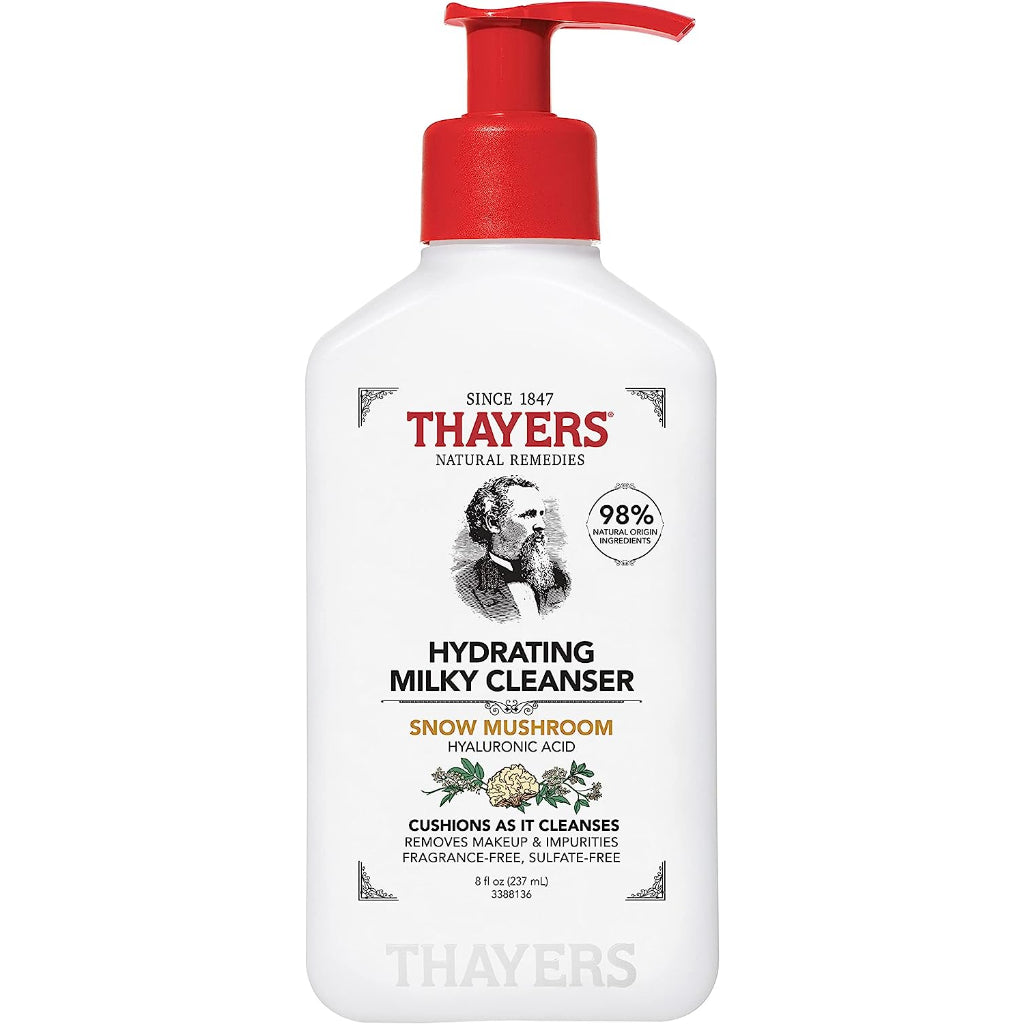 Thayers Hydrating Milky Face Cleanser With Snow Mushroom & Hyaluronic Acid 237ml