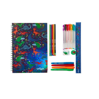 Smiggle Wish A4 Essentials Stationery Gift Pack - Pencils, Pens, Notebook, Eraser, Ruler