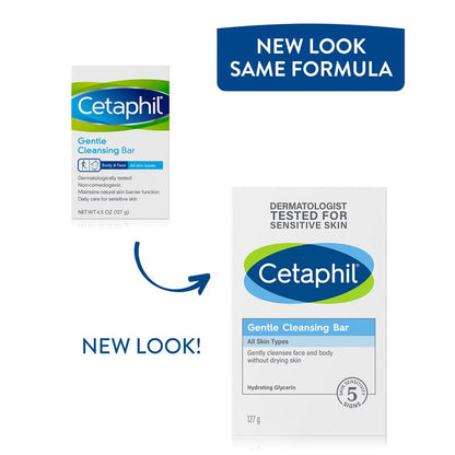 Cetaphil Gentle Cleansing Bar 127g Soap Fragrance Free