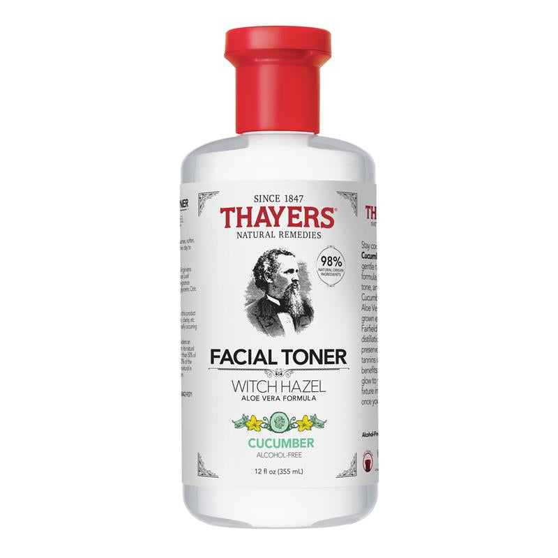 Thayers Witch Hazel Gentle Facial Toner Alcohol Free 12fl.oz/355ml