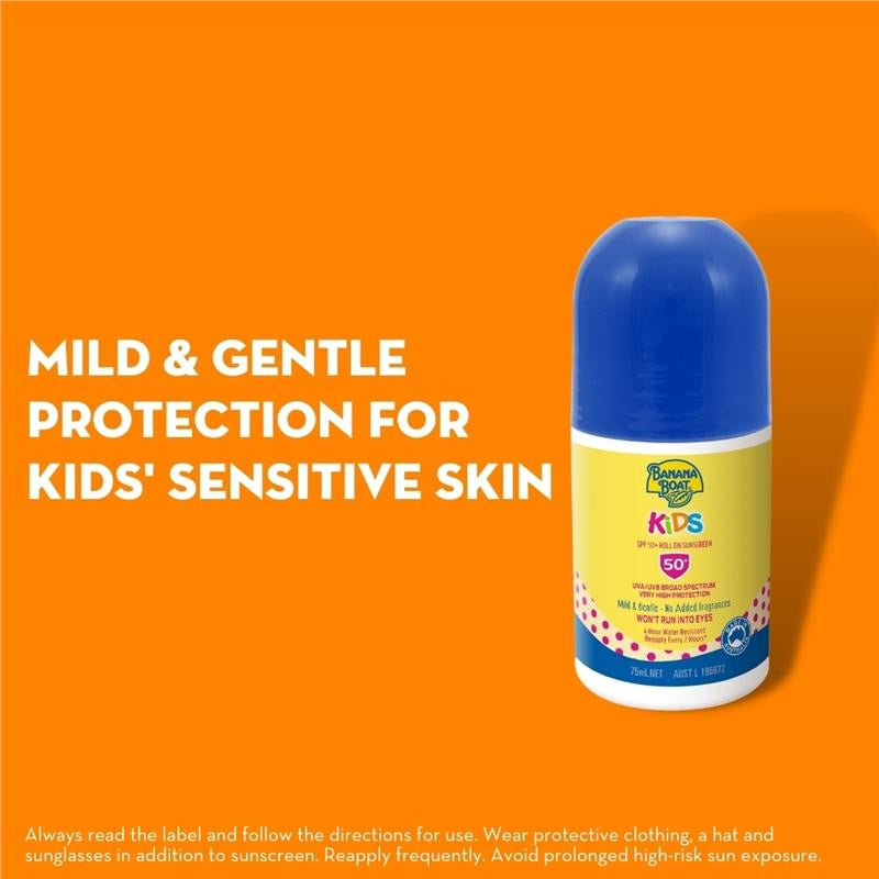 Banana Boat Kids Baby Roll On Sunscreen SPF50+ 75ml