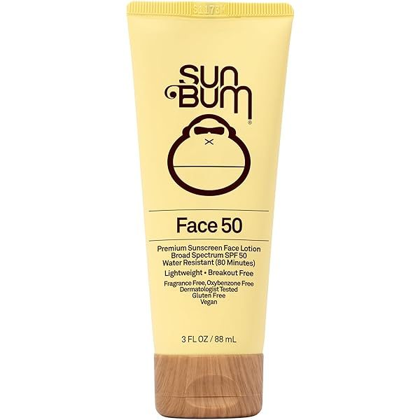 Sun Bum Face SPF 50+ UVA/UVB Sunscreen Lotion Vegan Reef Friendly Matte Finish 88ml