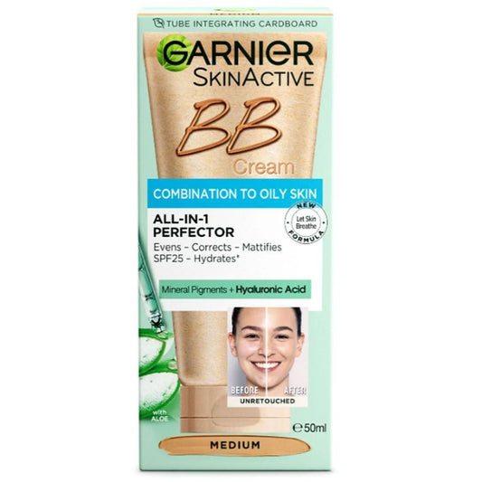 Garnier Skinactive BB Cream All-In-One Perfector Oil Free SPF 25 Anti Age Classic Combination 50mL