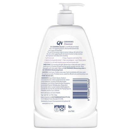 Ego QV Ceramides Body Face Cleanser Eczema Acne Sensitive Skin 350g 1kg