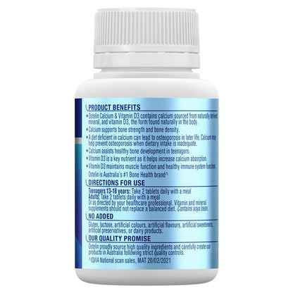 Ostelin Calcium & Vitamin D - D3 for Bone Health + Immune Support - 60 Tablets