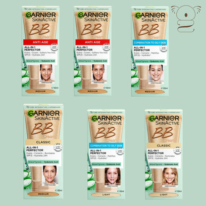 Garnier Skinactive BB Cream All-In-One Perfector Oil Free SPF 25 Anti Age Classic Combination 50mL