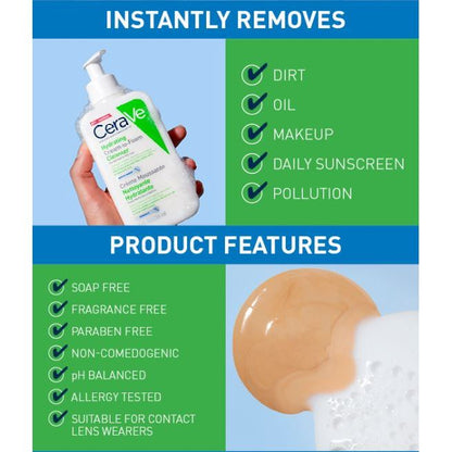 CeraVe Hydrating Cream to Foam Cleanser for Normal to Dry Skin 236ml