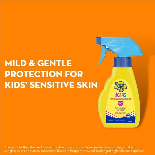 Banana Boat SPF 50+ Kids Trigger Spray Sunscreen 240ml