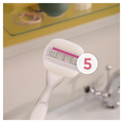 Gillette Venus Women's Hair Razor Shaver Comfort Glide Sugarberry Platinum with 2 Blade Refills