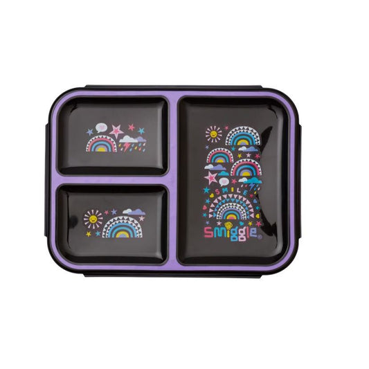 Smiggle Boost Trio Kids Lunchbox 3 Compartments Leak Proof Portable
