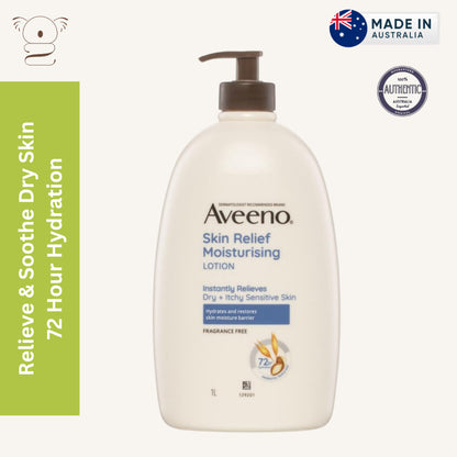 Aveeno Skin Relief Moisturising Fragrance Free Body Lotion 1L