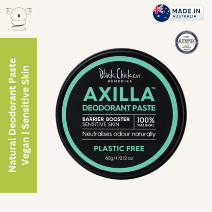Black Chicken Axilla Barrier Booster Sensitive Organic Deodorant Paste - Plastic Free