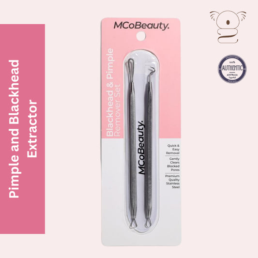MCoBeauty Stainless Steel Blackhead and Pimple Extractor Remover Set