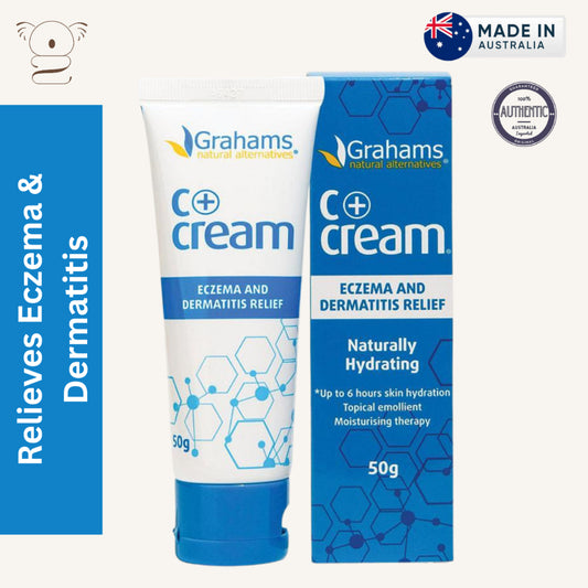 Grahams C+ Cream Eczema Dermatitis Relief Natural Formula