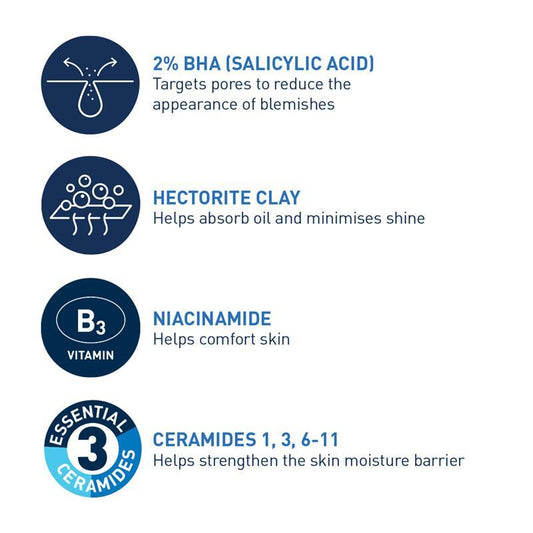 CeraVe Blemish Control Salicylic Acid Cleanser for Acne-Prone Blackheads 236ml