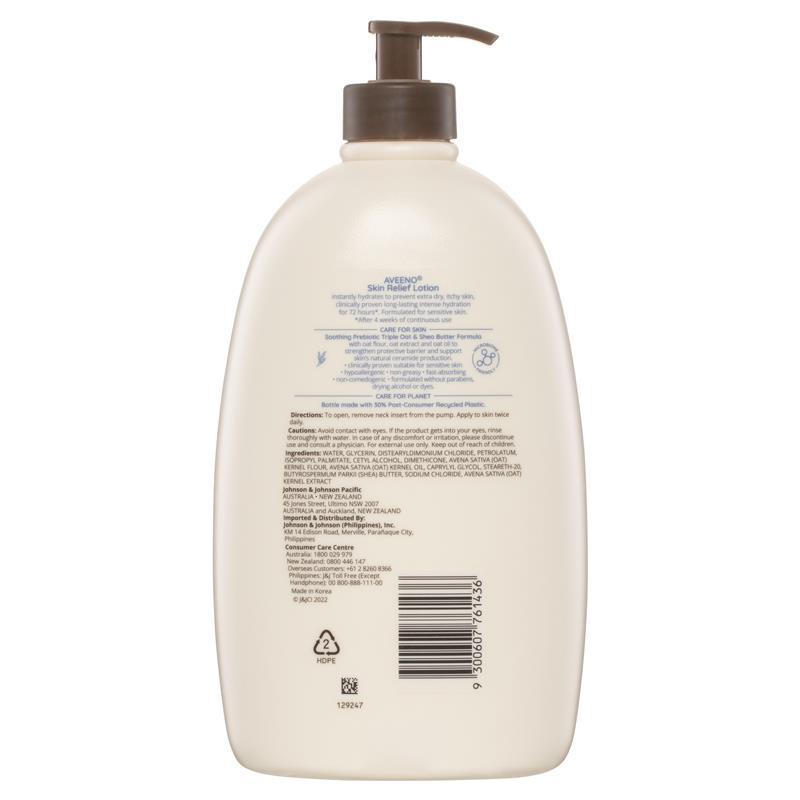 Aveeno Skin Relief Moisturising Fragrance Free Body Lotion 1L