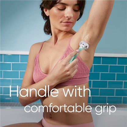 Gillette Venus Comfort Glide Sensitive Womens Razor Handle Shave + 2 Blade Refills