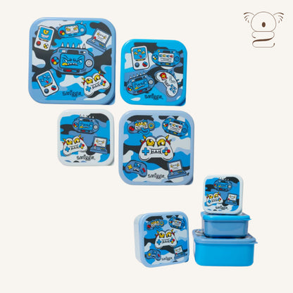 Smiggle 4in1 Nested Lunchbox Food Snack Container for Kids School Outing