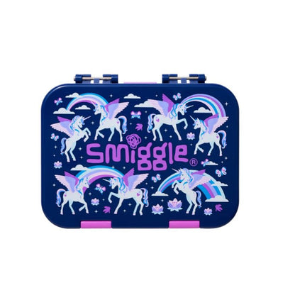 SMIGGLE Away Small Happy Bento Lunchbox Food Storage School Girl Boy