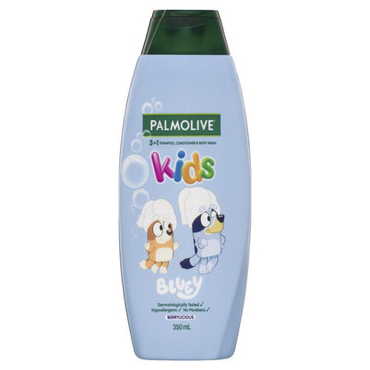 Palmolive Kids Bluey 3 in 1 Body Bath & Hair Shampoo Conditioner Berrylicious Scent