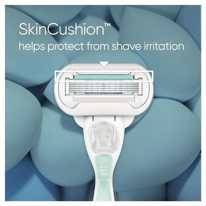 Gillette Venus Deluxe Smooth Sensitive Women's Shaver Razor Handle + 2 Blade Refills