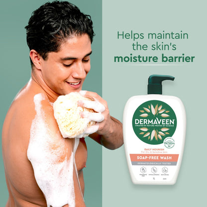 Dermaveen Daily Nourish Soap Free Wash 1L 500ml or 250ml