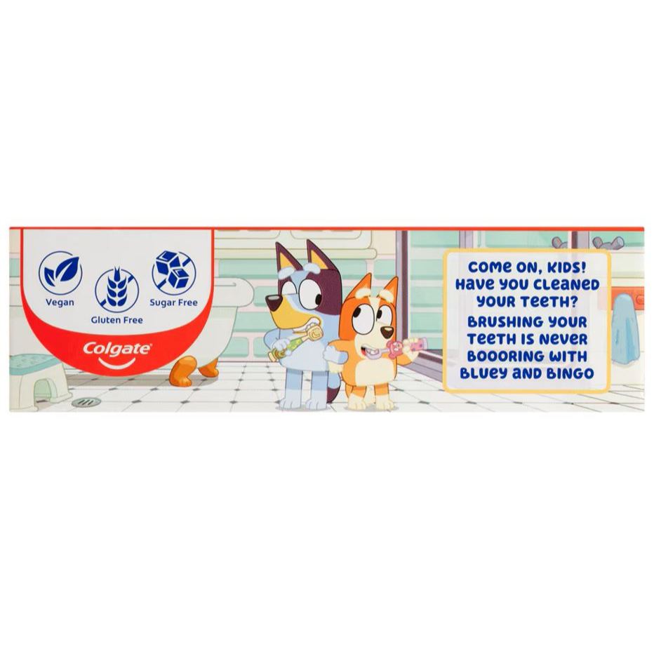 Colgate Kids Junior Bluey Mild Mint Gel Toothpaste 2-5 Years