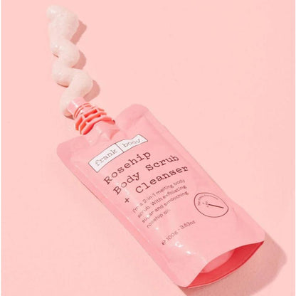 Frank Body Rosehip Body Scrub and Cleanser | Moisturize Hydrating Brightening Firming Exfoliating