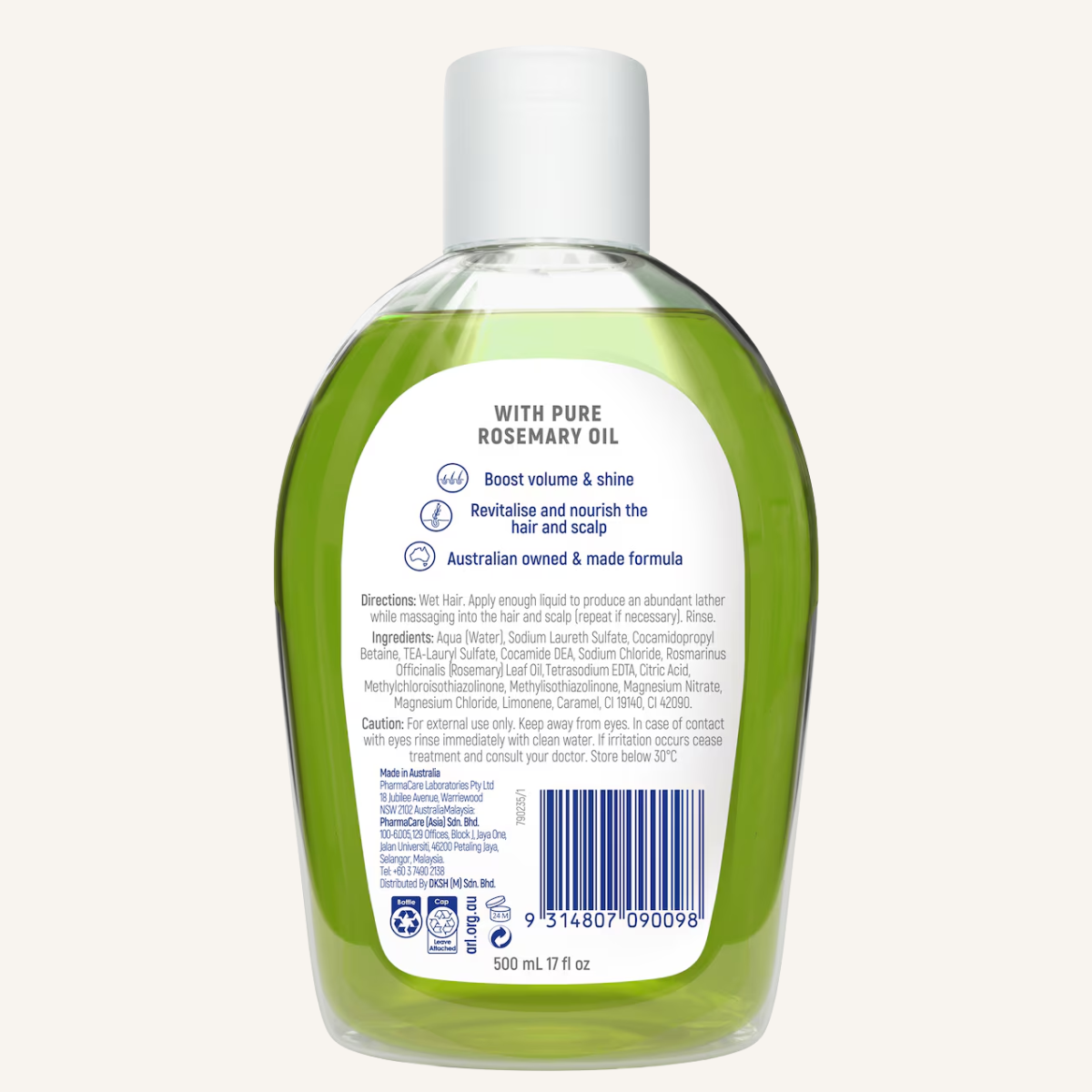 Redwin Rosemary Shampoo 500ml