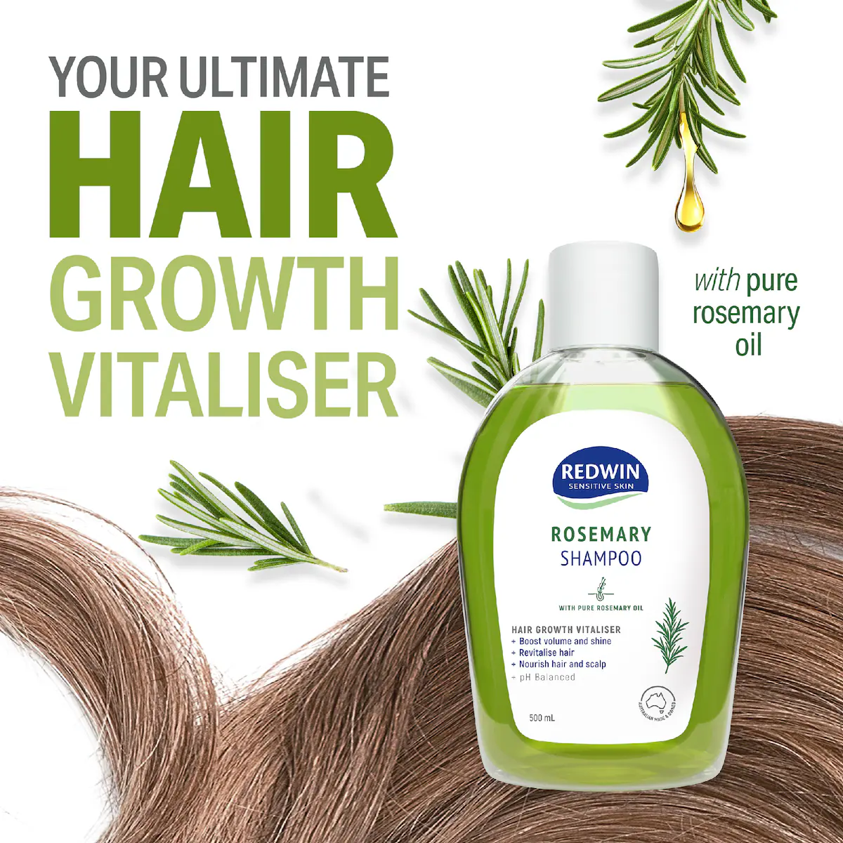 Redwin Rosemary Shampoo 500ml