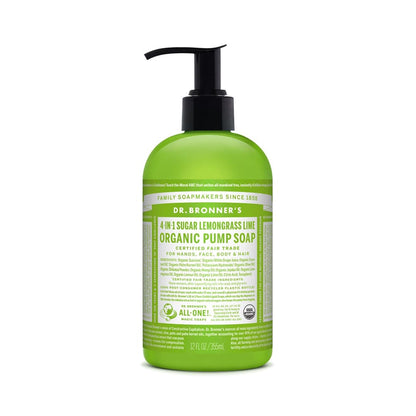 Dr. Bronner's Organic Sugar Soap Pump 355mL