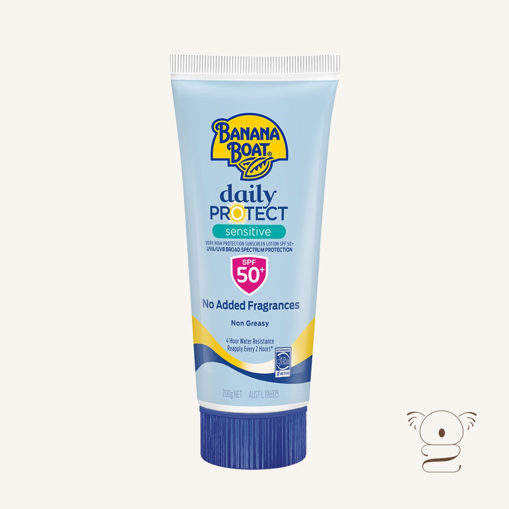 Banana Boat Daily Protect For Sensitive Skin Sunscreen Tube SPF 50+ 200g