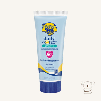 Banana Boat Daily Protect For Sensitive Skin Sunscreen Tube SPF 50+ 200g