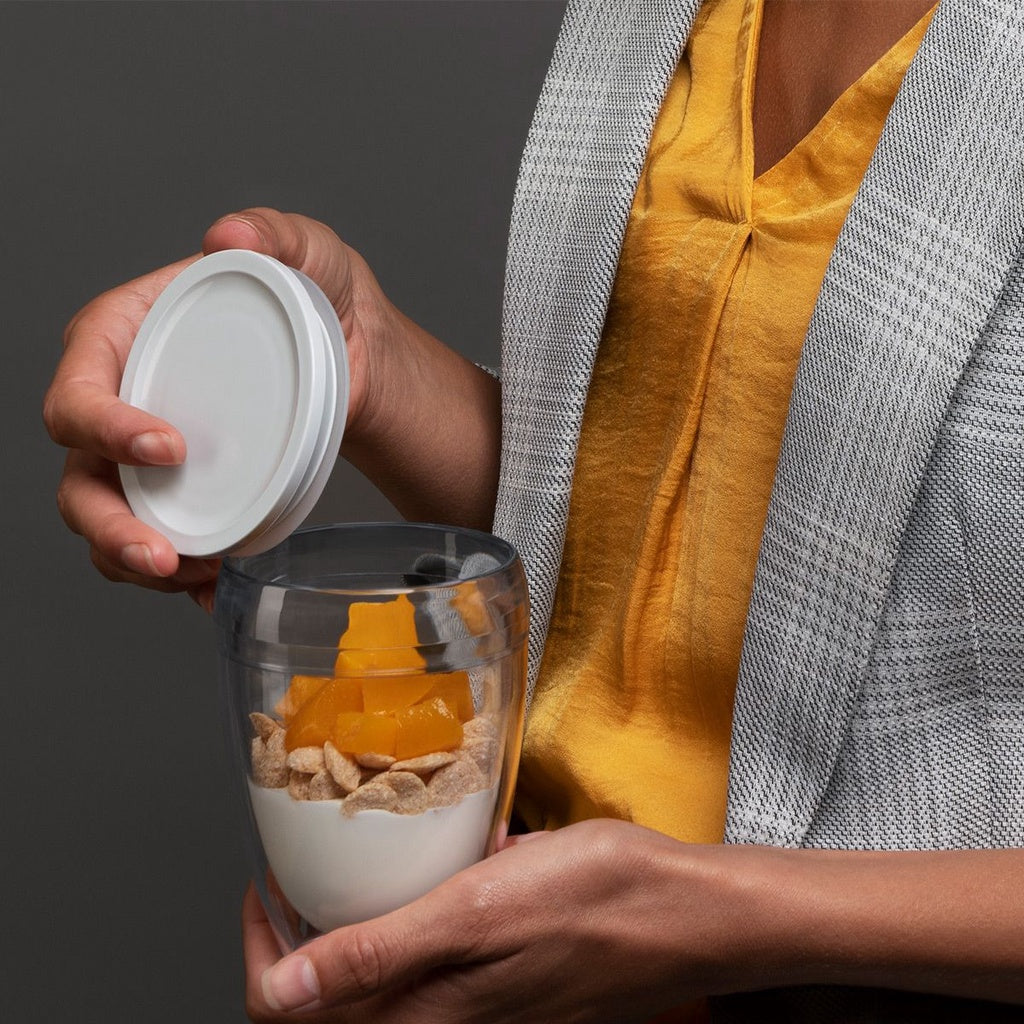 BODUM PAVINA 2 pcs To-Go Double Wall Glasses Cups Tumbler with Lid 0.3L10oz