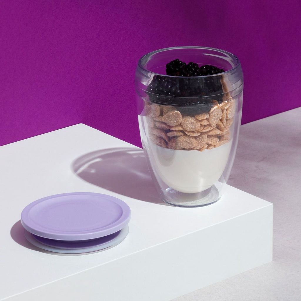BODUM PAVINA 2 pcs To-Go Double Wall Glasses Cups Tumbler with Lid 0.3L10oz