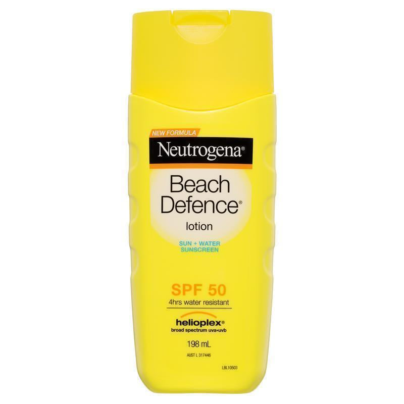 Neutrogena Beach Defence Sun + Water Sunscreen Lotion or Spray SPF 50