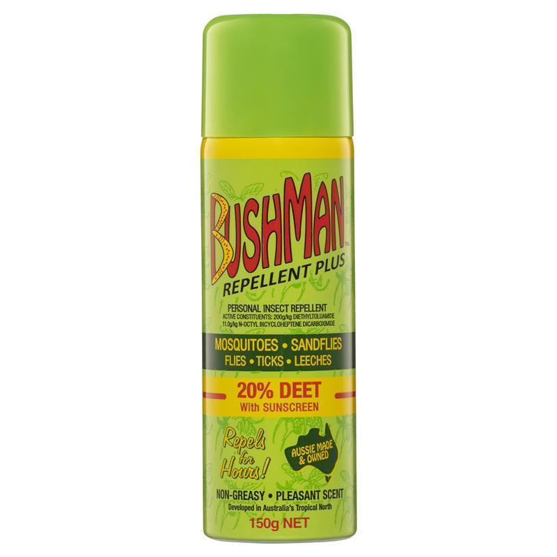 Bushman Plus 20% Deet Mosquito Insect Repellent with Sunscreen Spray Roll-On