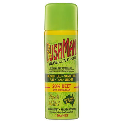 Bushman Plus 20% Deet Mosquito Insect Repellent with Sunscreen Spray Roll-On