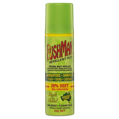Bushman Plus 20% Deet Mosquito Insect Repellent with Sunscreen Spray Roll-On