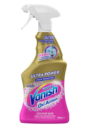 Vanish Preen Oxi Action Gold Ultra Power Fabric Stain Remover Spray 450ml